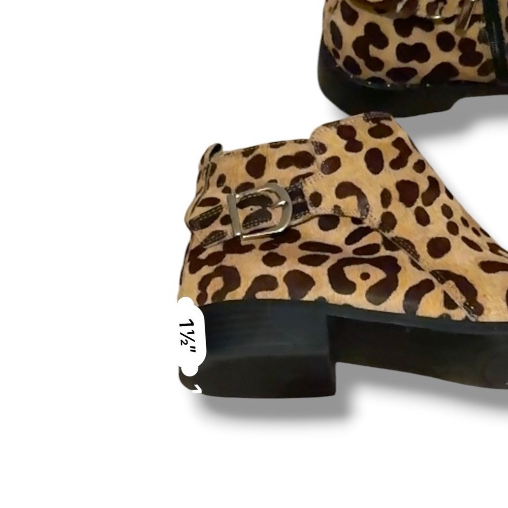 Steven by Steve Madden Chavi-L Booties Womens 7 Leopard Calf Hair Ankle Boots - Picture 10 of 10